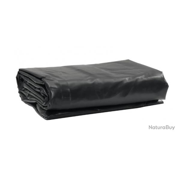 Bche noire PVC 1 x 2,5 m - 650 g/m, rsistante pluie et intempries