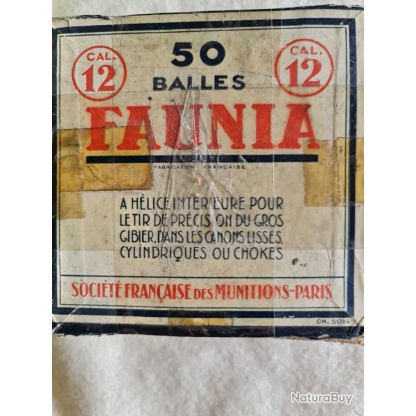 50 balles FAUNIA Cal.12