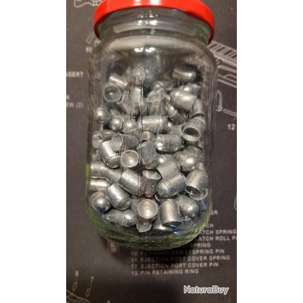 150 Ogives 109 gr cal 36 poudre noire