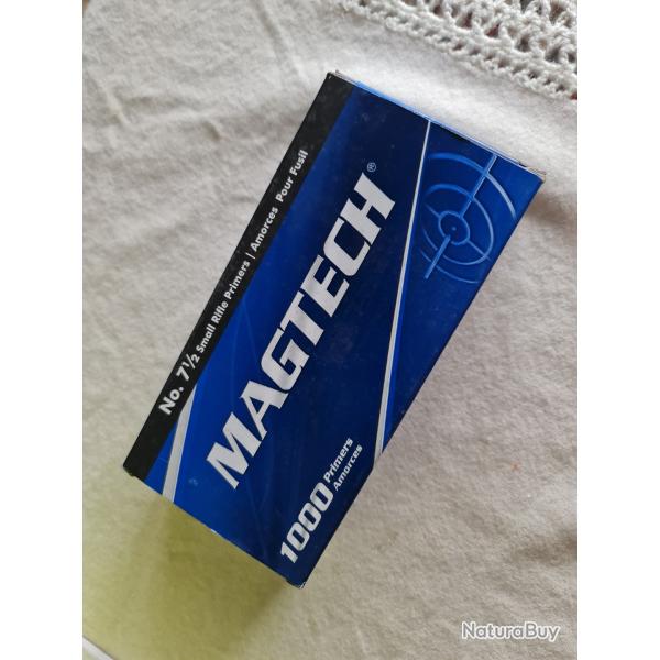 1000 amorces MAGTECH N7 1/2 Small Riffle primers