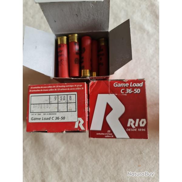 73 Cartouches RIO 12MM/50 Plombs N6 / 8gr