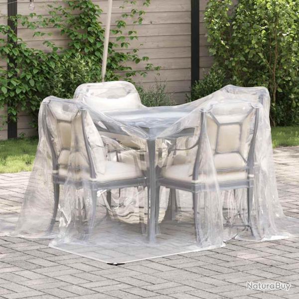 Bche transparente avec oeillets 2x2 m polythylne