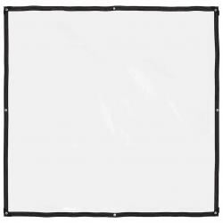Bâche transparente avec oeillets 2x2 m polyéthylène