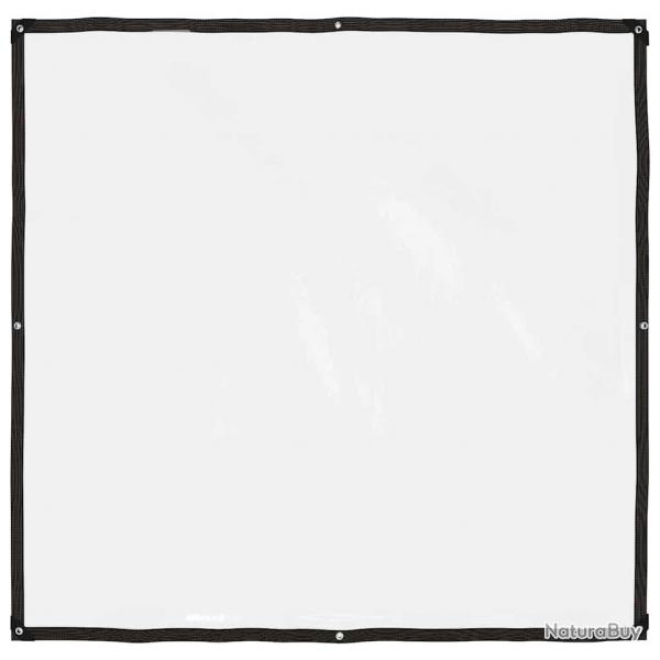 Bche transparente avec oeillets 2x2 m polythylne