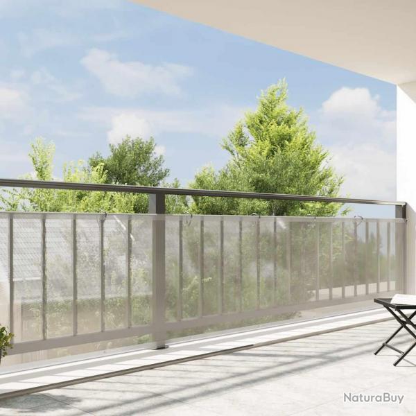 Bche transparente avec oeillets 1x10 m polythylne