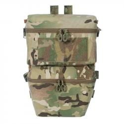 G.A. Tactics Back Panel Double Poches Type Zip-On - Multicam