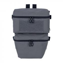 G.A. Tactics Back Panel Double Poches Type Zip-On - Gris