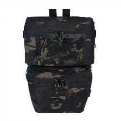 G.A. Tactics Back Panel Double Poches Type Zip-On - Multicam Noir