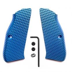 Plaquettes CZ 75 sp01 Shadow - Bleu - SKX INDUSTRIES