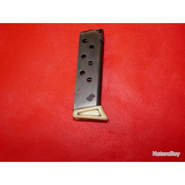 Chargeur de pistolet WALTHER PPK en 7.65mm fond de chargeur en plastique type Ivoire