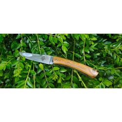 Laguiole en Aubrac - Couteau pliant Camembert - Plein manche en pistachier
