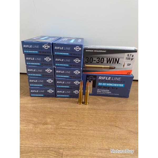 240 Munitions cal 30-30 et 80 douilles