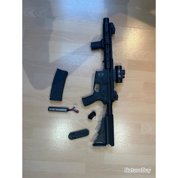M4 mosfet + batterie + red dot volution
