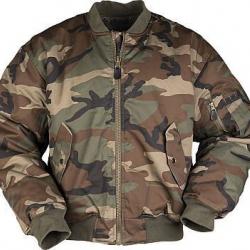 Blouson aviateur US MA1 woodland Mil-Tec