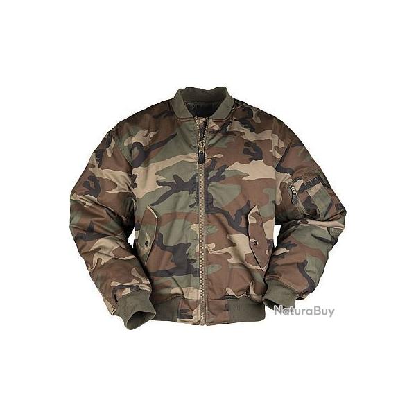 Blouson aviateur US MA1 woodland Mil-Tec..
