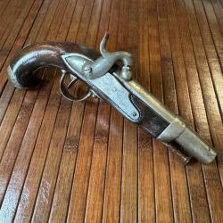 PISTOLET 1822T DE GENDARMERIE DE LA MANUFACTURE ROYALE DE MAUBEUGE NOMBREUX MARQUAGES