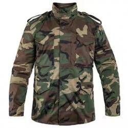 Parka US M65 Mil-Tec woodland avec doublure