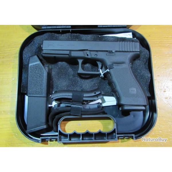 PISTOLET SEMI AUTOMATIQUE Glock 21 gen 4, cal 45 ACP neuf