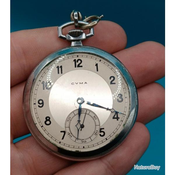 Ancienne Montre  Gousset Mcanique allemande cyma