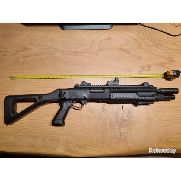 Pack fusil  pompe FABARM STF 12 Compact Black neuf + point rouge Hawk Grand Angle 3 Moa