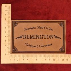 Etiquette en cuir pour coffret Remington