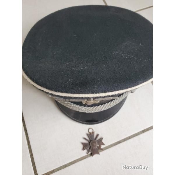 Casquette + mdaille Allemande ww2