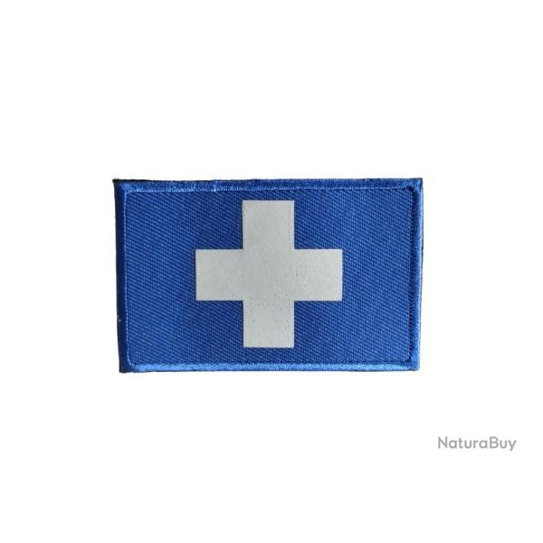 Patch mdical - Croix Bleue - Velcro - Livraison gratuite