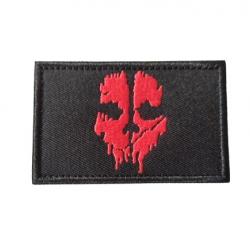 Patch Call of Duty - COD - Noir/Rouge - Velcro - Livraison gratuite