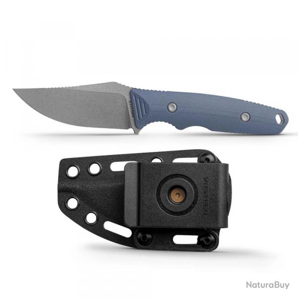 Couteau Vosteed H-Back Blue Lame Acier Nitro-V SW Manche G10 Etui Kydex VOSD0403