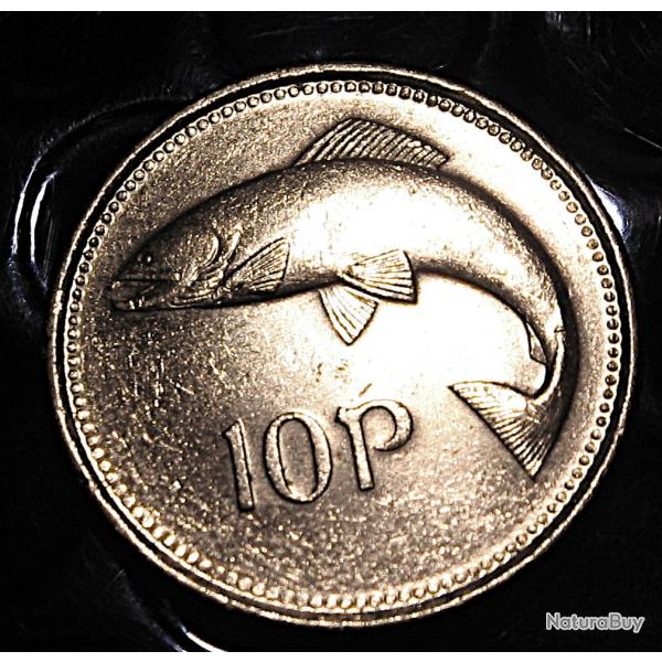 Eire piece de 10 pence "saumon" 1996 ttb