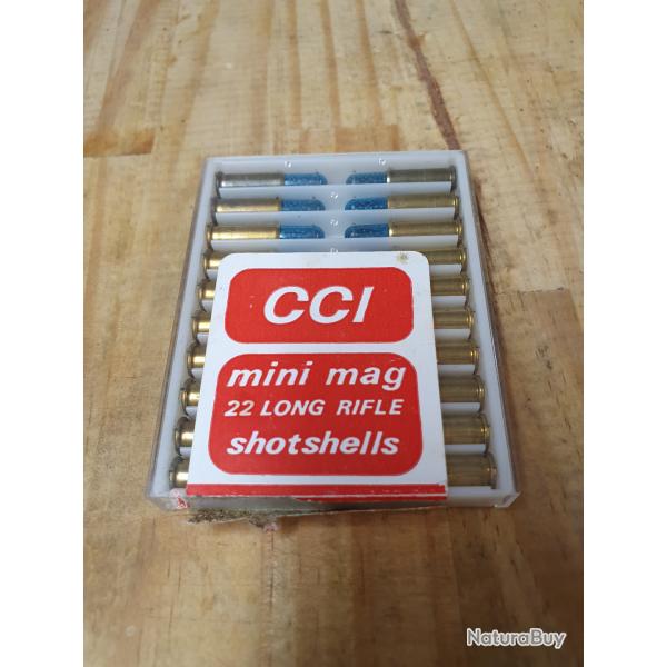 1 boite CCI de 20 cartouches 22 LONG RIFLE modle SHOTSHELLS (grenaille de plomb)