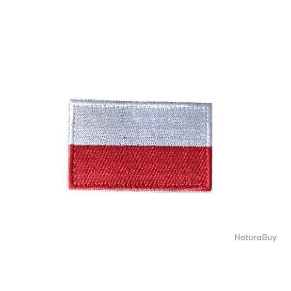Patch Drapeau - Pologne - Velcro - Livraison gratuite