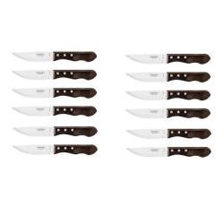 TRA.29810002 12 couteaux à steak Tramontina "Jumbo" 25cm Technobois