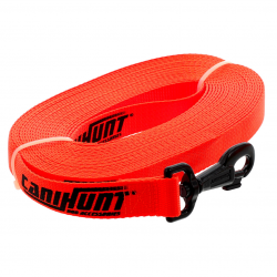 Longe HUNTER FIRST 10ML sangle Plate Polyester 25mm Orange - CANIHUNT