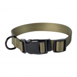 Collier pour chien polyester kaki L/XL