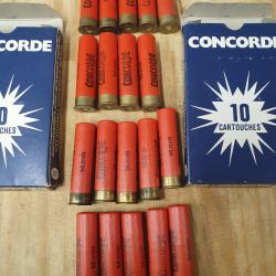 lot de 19 cartouches CONCORDE de calibre 14 mm /60 à plomb N°6
