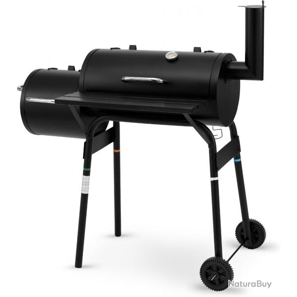 Gril  Charbon Smoker Wichita, Surface de Cuisson : Environ 54 x 30 cm