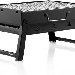 Barbecue Charbon Pliable, Mini Grill Camping Léger et Maniable - 41 x 28 x 20 cm