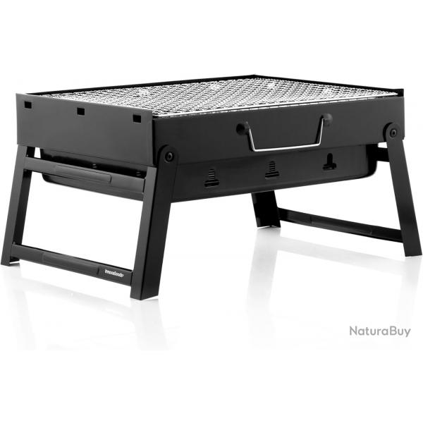 Barbecue Charbon Pliable, Mini Grill Camping Lger et Maniable - 41 x 28 x 20 cm