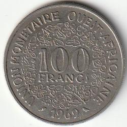 Pièce de Monnaie États de l'Afrique de l'Ouest 100 Francs 1969 Paris