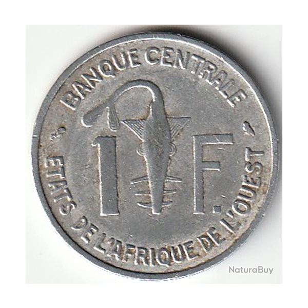 Pice de Monnaie tats de l'Afrique de l'Ouest 1 Franc 1963 Paris Recherche