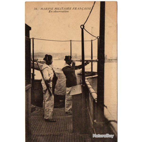 CPA - Marine Militaire  Franaise - En observation -N1641