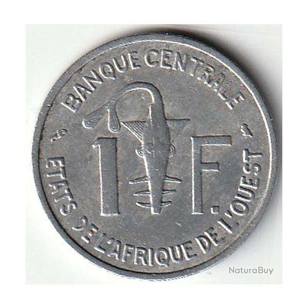 Pice de Monnaie tats de l'Afrique de l'Ouest 1 Franc 1964 Paris