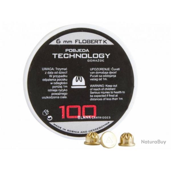 CARTOUCHES 6MM FLOBERT A BLANC X100