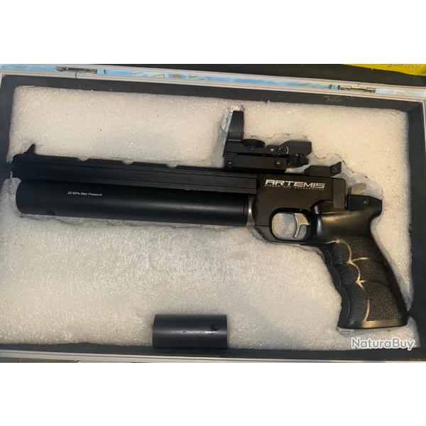 Pistolet ARTEMIS PP700S-A, Cal.5.5 dans mallette en aluminium
