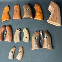 LOT DE PLAQUETTES BOIS POUR REVOLVER US