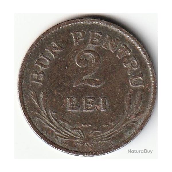 Pice de Monnaie  Roumanie 2 Lei Ferdinand I 1924