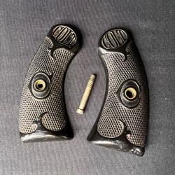 PAIRE DE PLAQUETTES COLT NEW POLICE D'ORIGINE