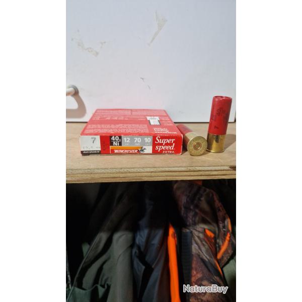 WINCHESTER Cartouches de chasse Super speed nickel par boite de 10 12 70 40g