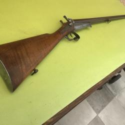 TRES BEAU FUSIL À BROCHE DOUBLE CLÉ LEFAUCHEUX SIGNE LACOUTURE À LYON CALIBRE 16